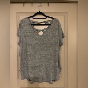 Plus size, Lane Bryant gray active top, 18/20